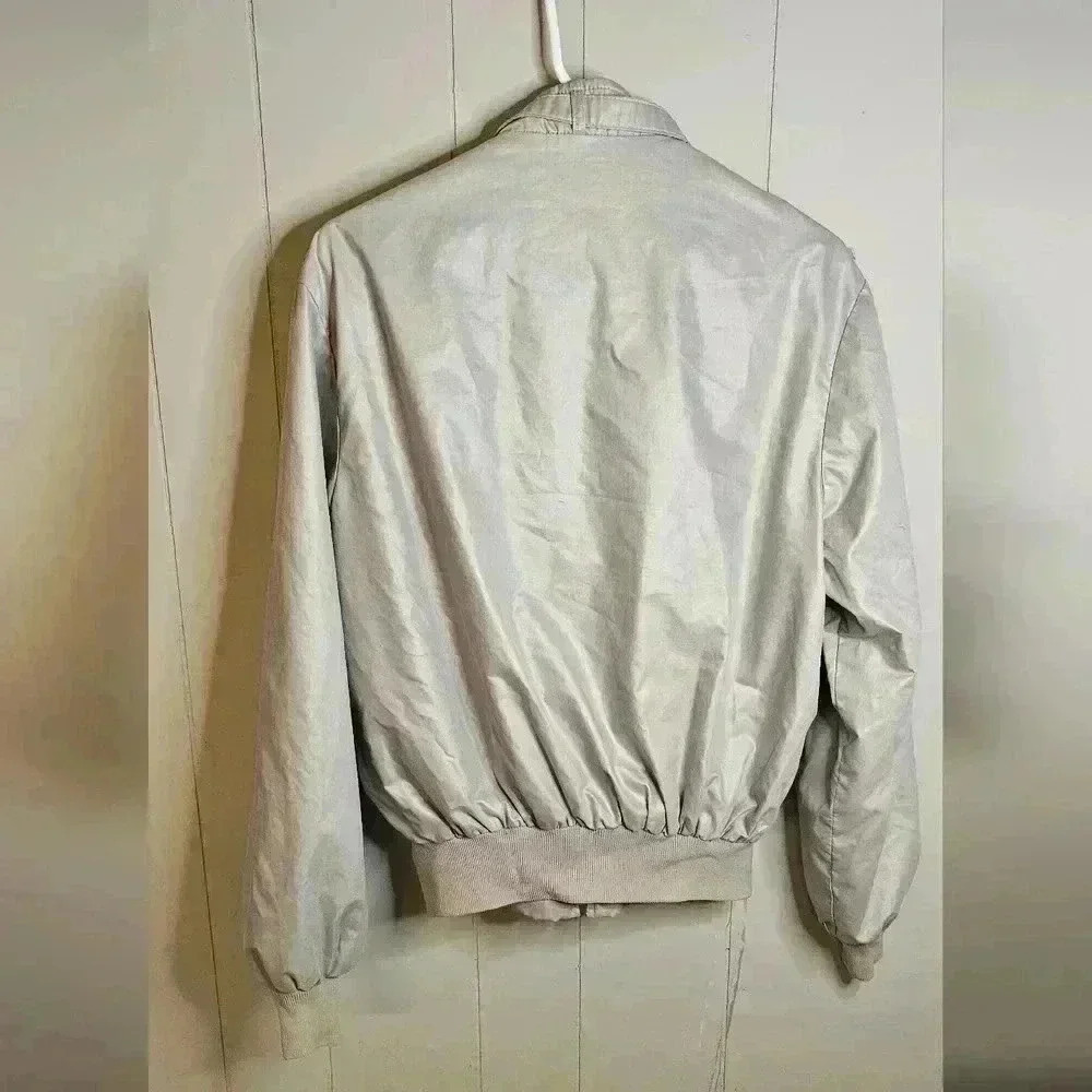 Vintage Gray Bomber Jacket, Size 2, Unbranded - Picture 6 of 8
